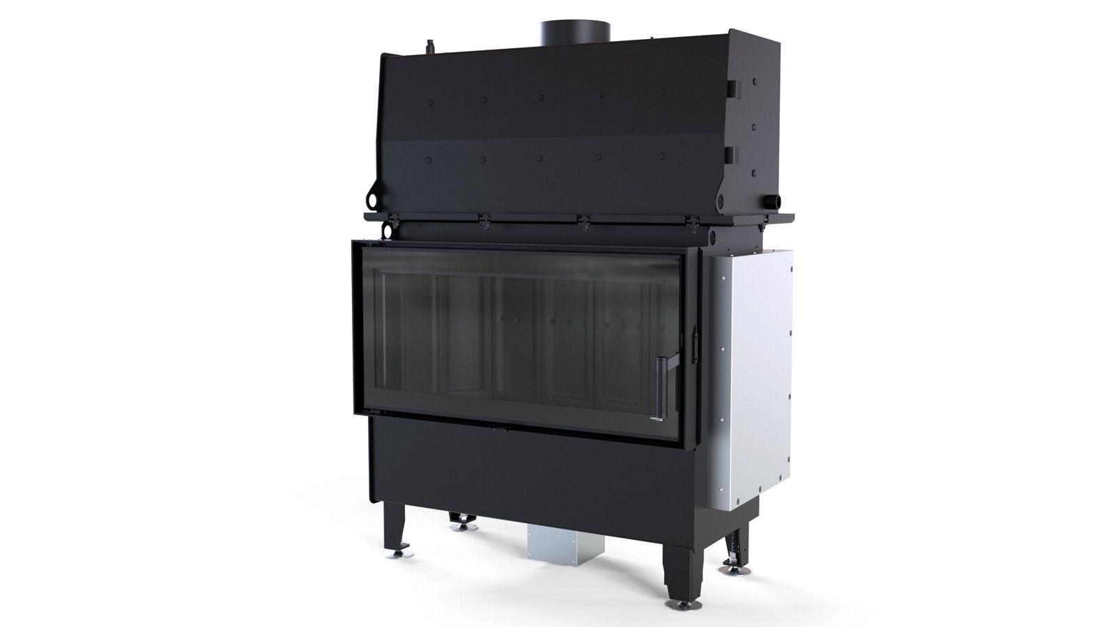 Wkład kominkowy z płaszczem wodnym DEFRO RIVA SM SHORT 16kW czarny riva la - Wkład kominkowy z płaszczem wodnym DEFRO RIVA SM SHORT 16kW czarny